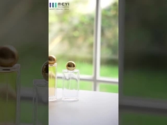 کلاه بطری عطر سبک در رنگ آلومینیوم طلایی