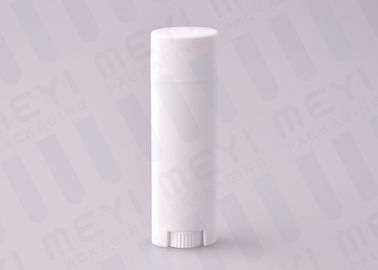 لوله های رژ لب خالی 4.5 گرم سفید PP بیضی شکل با چاپ ابریشم