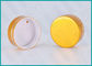 سرپوش های بالای پیچ مخصوص آلومینیوم با روکش طلا طلای 38/410 برای ظروف محصولات بهداشتی