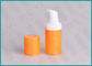شکل PP سیلندر بطری نارنجی PP ml 15ml 50ml 30ml برای مواد آرایشی