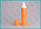شکل PP سیلندر بطری نارنجی PP ml 15ml 50ml 30ml برای مواد آرایشی