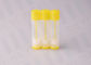 زرد 0.15 OZ PP زرد لوله های نازک خالی اندازه کوچک برای استفاده روزانه
