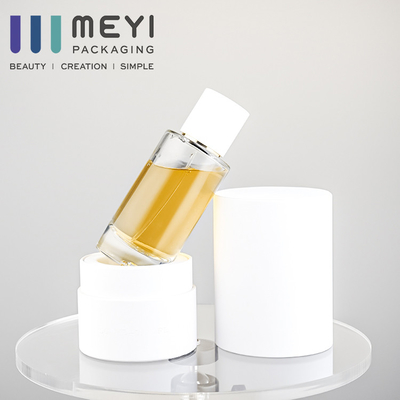 بدون - نشت شیشه بطری عطر 50ml با درپوش عطر مغناطیسی سفید