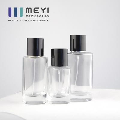 بطری های عطر شیشه ای بدون اسپری 100 میلی لیتری با کلاه عطر مغناطیسی سیاه