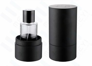 بطری های عطر شیشه ای کوچک 50ml با درپوش عطر مغناطیسی سیاه و جعبه سیاه